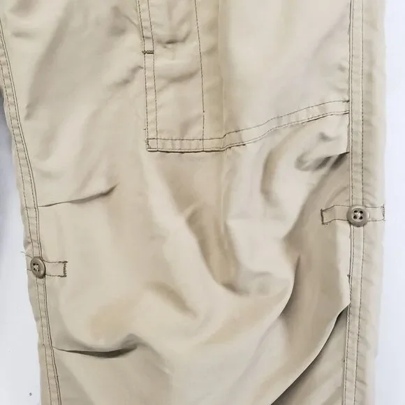 Vintage GAP Paratrooper Cargo Pants Mens S / M Beige Lightweight Relaxed Fit - Picture 4 of 14